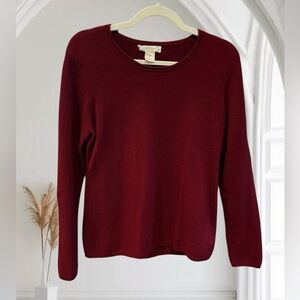 FIONA Cashmere Crewneck Sweater Berry Red‎ M